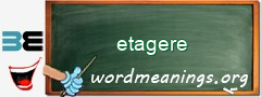 WordMeaning blackboard for etagere